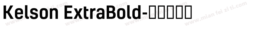 Kelson ExtraBold字体转换
